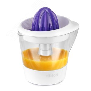 Изображение товара Соковыжималка для цитрусовых KT-1149, объем 700 мл, мощность 40 Вт, цвет бело-фиолетовый (шт)
