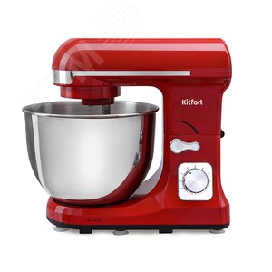 Изображение товара Миксер планетарный KT-1324-1, объем 5 л, мощность 1000 Вт, цвет красный (шт)