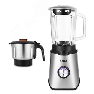 Изображение товара Блендер 2 в 1 KT-1344, объем 1,5 л, мощность 800 Вт, цвет черно-серебристый (шт)