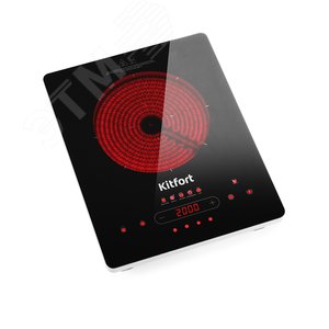 Изображение товара Плита инфракрасная KT-153, мощность 2000 Вт, цвет черный (шт)