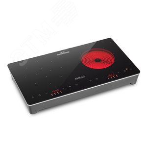 Изображение товара Плита индукционно-инфракрасная KT-164, мощность 1800 Вт, цвет черный (шт)