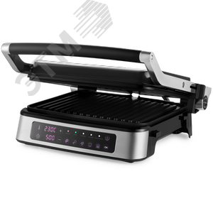 Изображение товара Электрогриль KT-1687, мощность 2000 Вт, черно-серебристый (шт)