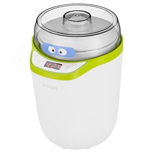 Изображение товара Йогуртница KT-2077-2, объем 1,8 л, мощность 25 Вт, цвет бело-салатовый (шт)