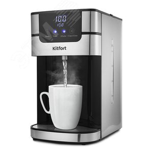 Изображение товара Термопот KT-2501, объем 4 л, мощность 2618 Вт, цвет черно-серебристый (шт)