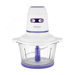 Изображение товара Измельчитель KT-3050-1, объем 1,5 л, мощность 400 Вт, цвет бело-фиолетовый (шт)