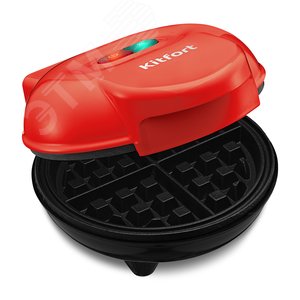 Изображение товара Вафельница KT-3614-1, мощность 550 Вт, цвет красный (шт)