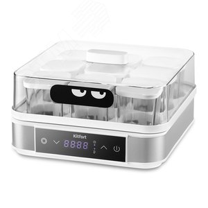 Изображение товара Йогуртница KT-4096, объем 170 мл, мощность 40 Вт, цвет бело-серебристый (шт)