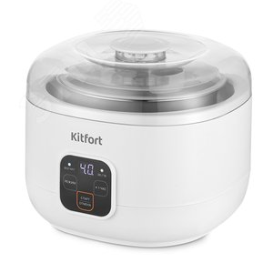 Изображение товара Йогуртница KT-6082, объем 1 л, мощность 15 Вт, цвет белый (шт)