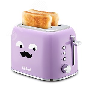 Изображение товара Тостер KT-6218-3, мощность 870 Вт, цвет лавандовый (шт)