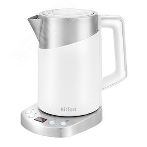 Изображение товара Чайник KT-660-1, объем 1,7 л, мощность 2200 Вт, цвет белый (шт)