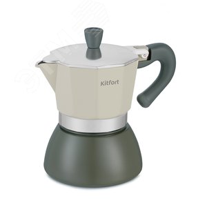 Кофеварка гейзерная KT-7150, объем 150 мл, цвет зеленый