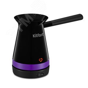 Изображение товара Турка элеKTрическая KT-7184, объем 250 мл, мощность 1000 Вт, цвет черно-фиолетовый (шт)