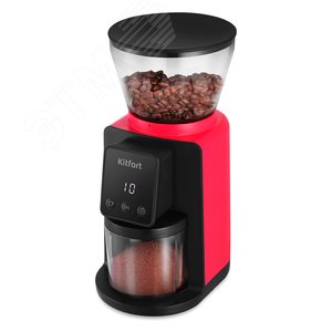 Кофемолка KT-7208-1 черно-малиновый