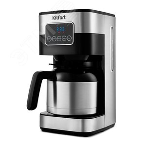 Изображение товара Кофеварка KT-752, мощность 900 Вт, цвет черно-серебристый (шт)
