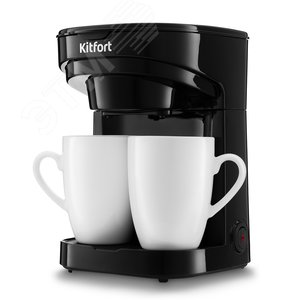 Изображение товара Кофеварка KT-764, объем 250 мл, мощность 450 Вт, цвет черный (шт)