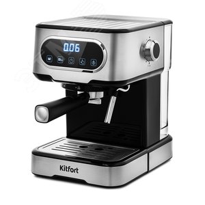 Изображение товара Кофеварка KT-765, объем 1,5 л, мощность 1100 Вт, цвет черно-серебристый (шт)