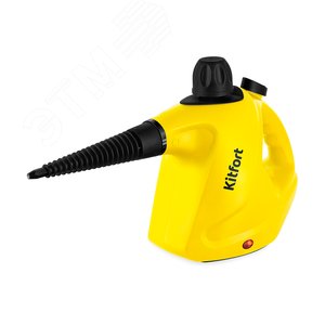 Изображение товара Пароочиститель KT-9138-3, объем 0,45 л, мощность 1050 Вт, цвет черно-желтый (шт)