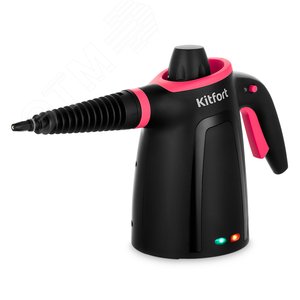 Изображение товара Пароочиститель KT-9170-1, Цвет черно-малиновый, Мощность 1050 Вт, Объем бойлера 0,38 л, Материал бойлера алюминий (шт)