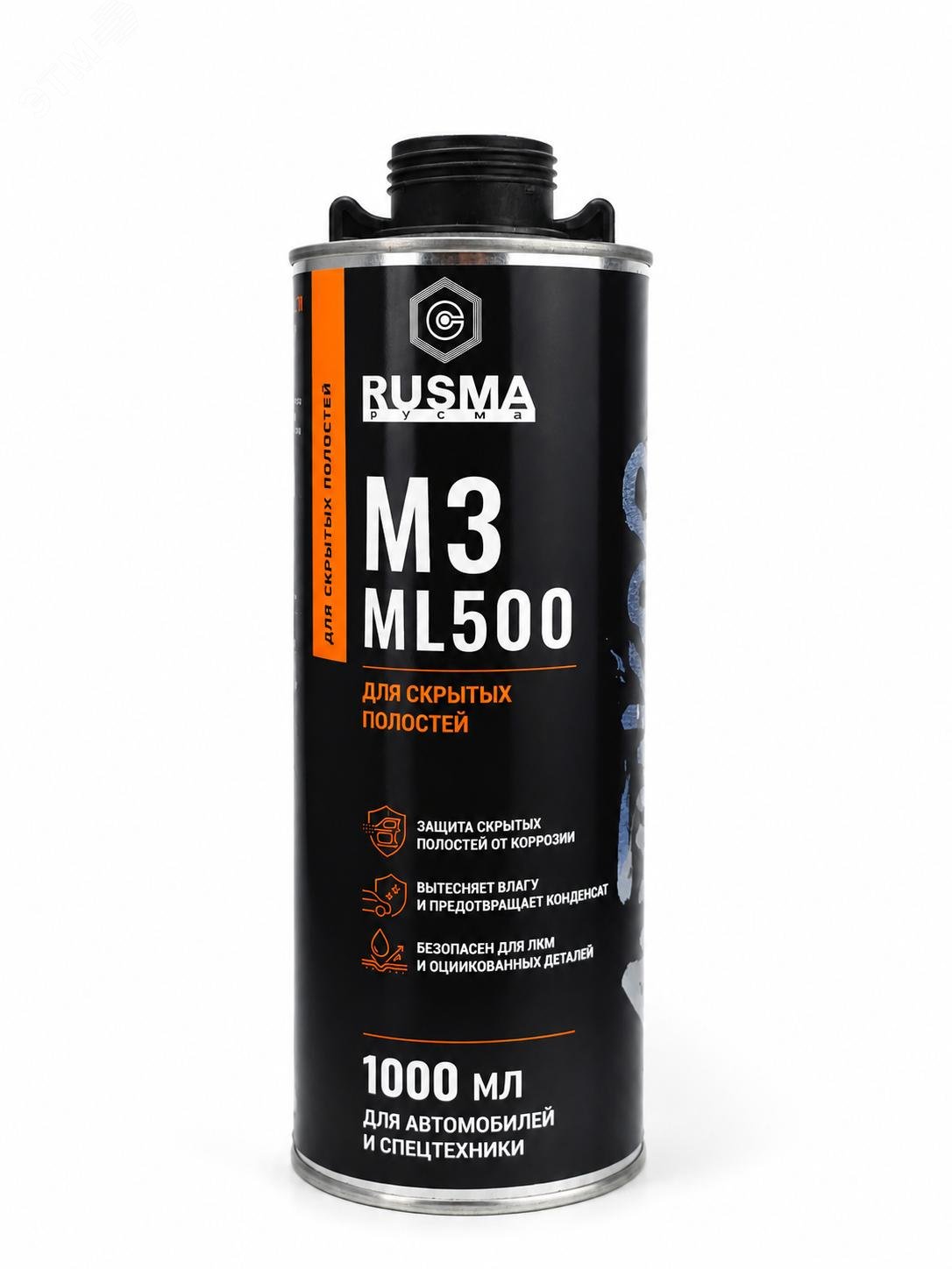 Изображение товара Антикоррозийное покрытие для авто РУСМА МЗ-ML500, антикор для скрытых полостей евробаллон под пистолет (1л) (шт) Изображение товара Антикоррозийное покрытие для авто РУСМА МЗ-ML500, антикор для скрытых полостей евробаллон под пистолет (1л) (шт)