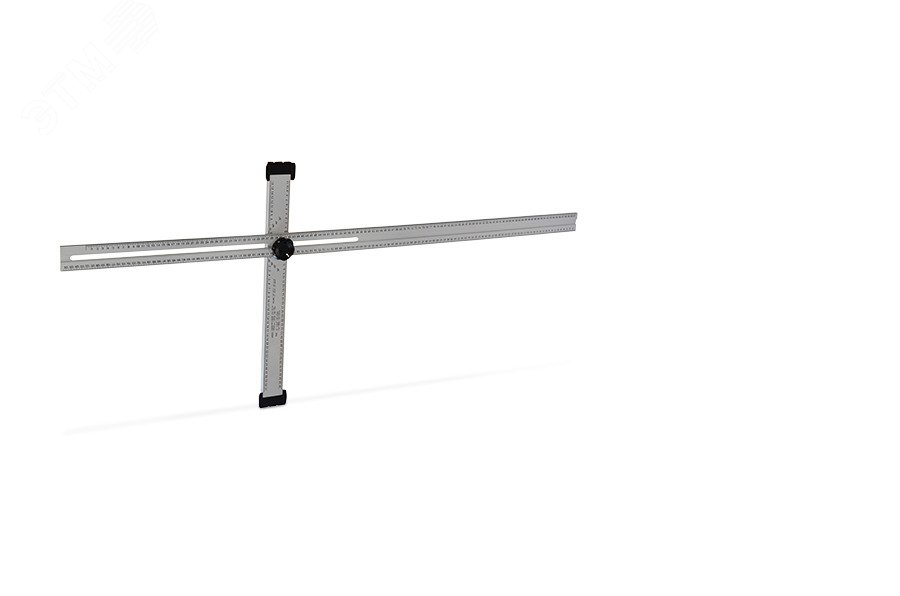 Изображение товара Угольник для разметки гипсокартона регулируемый складывающийся алюминиевый EDMA