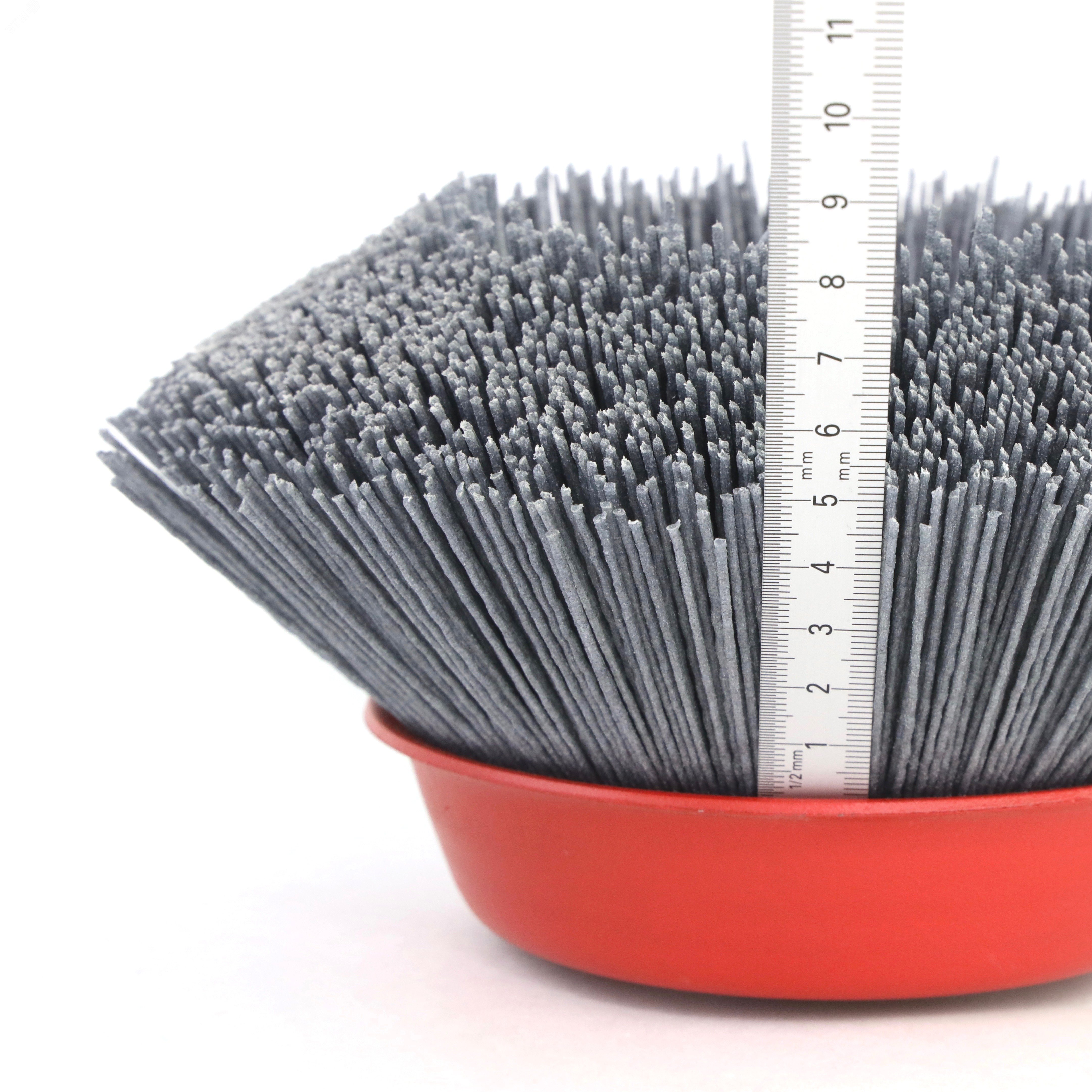 Изображение товара Щетка чашечная Д150xM14, ворс полимер-абразив P120 по дереву для УПМ УШМ (болгарка) (1-234) (шт)