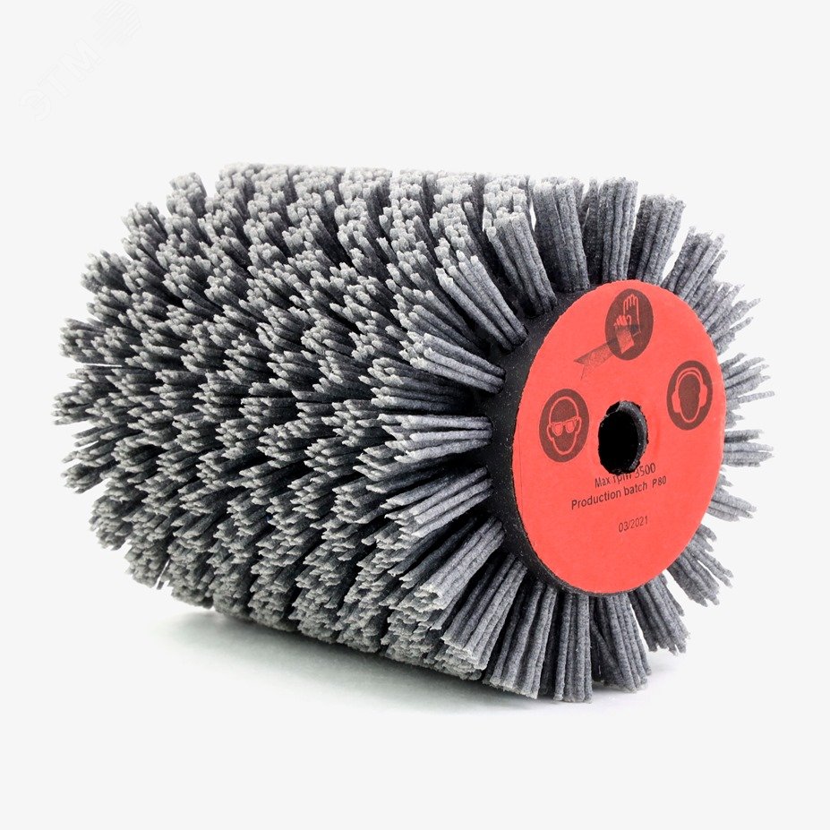 Изображение товара Щетка для Makita 9741, Д100x120x12,7, ворс полимер-абразив P80 по дереву (3-312) (шт)