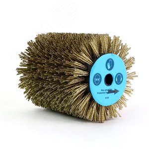 Изображение товара Щетка для Makita 9741, Д100x120x12,7+2 отв, ворс корд латунир-я сталь 0,20 жгут 1,40 по дереву (3-304) (шт)