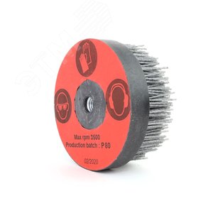 Изображение товара Щетка чашечная Д120xM14, ворс полимер-абразив P80 по дереву на УШМ (болгарка) (3-109) (шт)