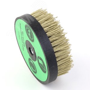 Изображение товара Щетка стальная чашечная Д140 M14 ворс корд латунированная сталь 0,20 жгут 1,40 по дереву на УПМ УШМ (болгарка) (3-098) (шт)