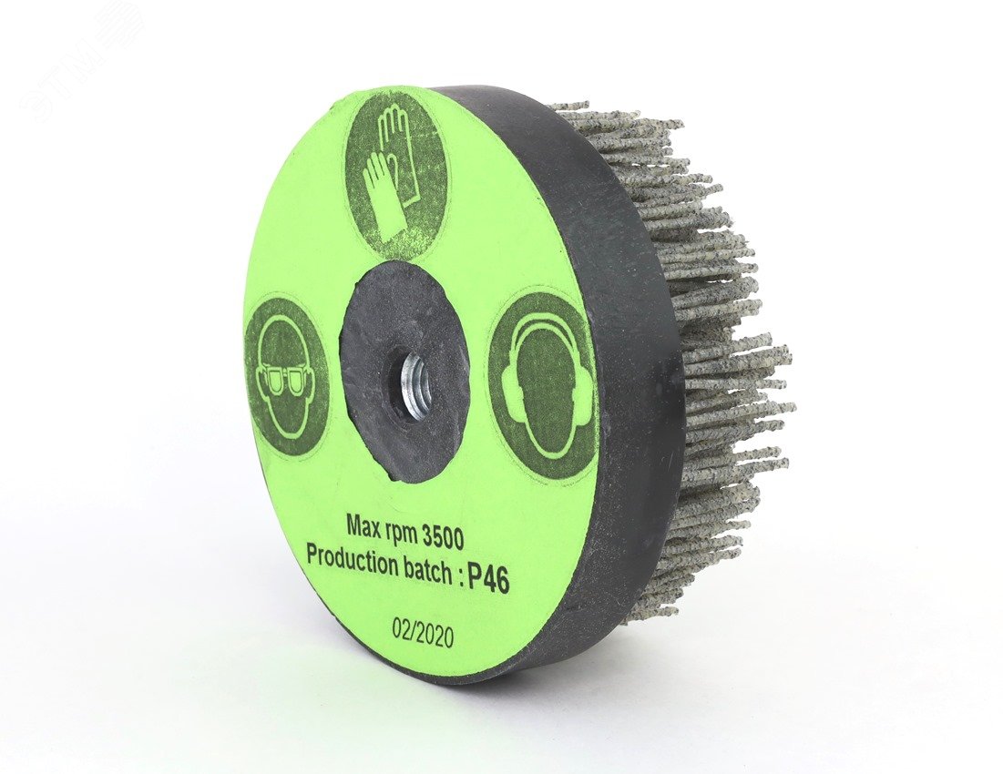 Изображение товара Щетка чашечная Д120xM14, ворс полимер-абразив P46 по дереву на УШМ (болгарка) (3-107) (шт)