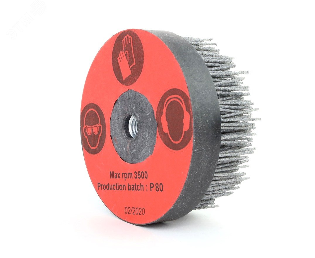 Изображение товара Щетка чашечная Д120xM14, ворс полимер-абразив P80 по дереву на УШМ (болгарка) (3-109) (шт)