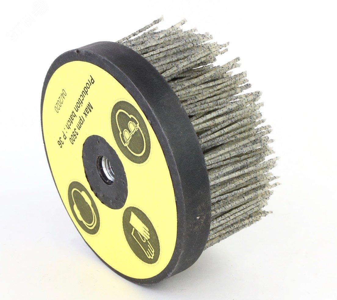 Изображение товара Щетка чашечная Д140xM14, ворс полимер-абразив P36 по дереву для УПМ УШМ (болгарка) (3-100) (шт)