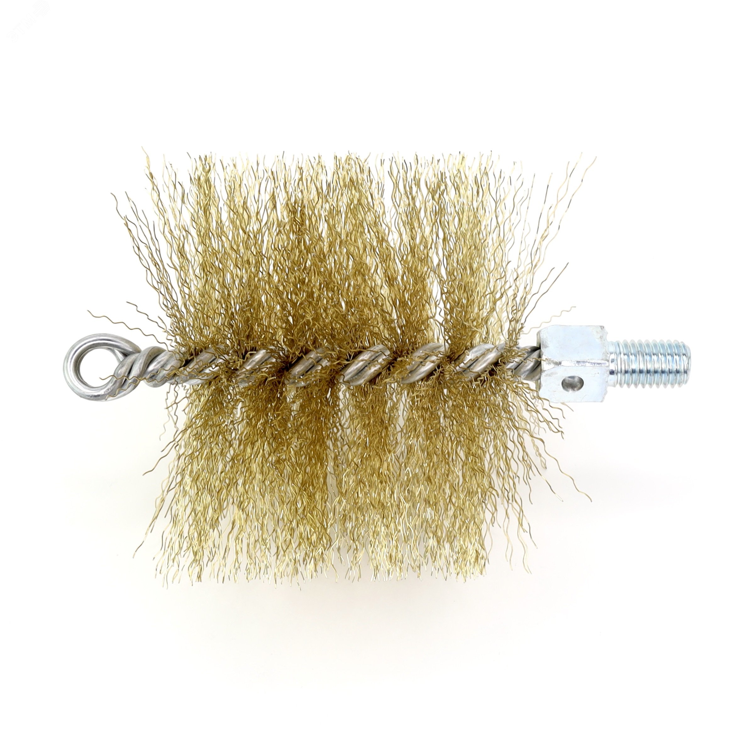 Изображение товара Щетка ерш D100x95x160 латунь М12 для очистки котлов и труб