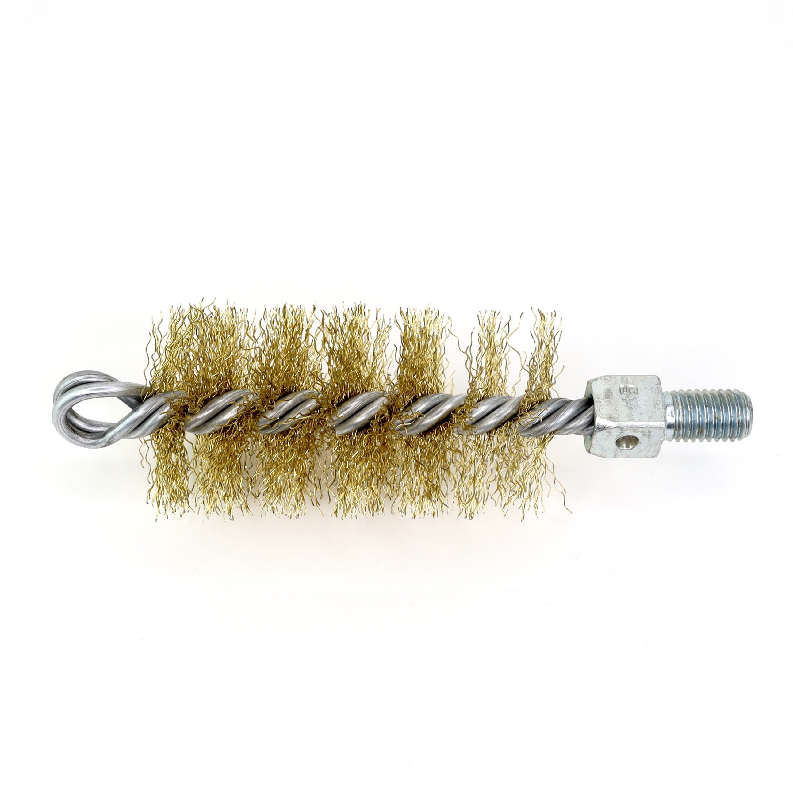 Изображение товара Щетка ерш д45x95x160 латунированная сталь для очистки котлов