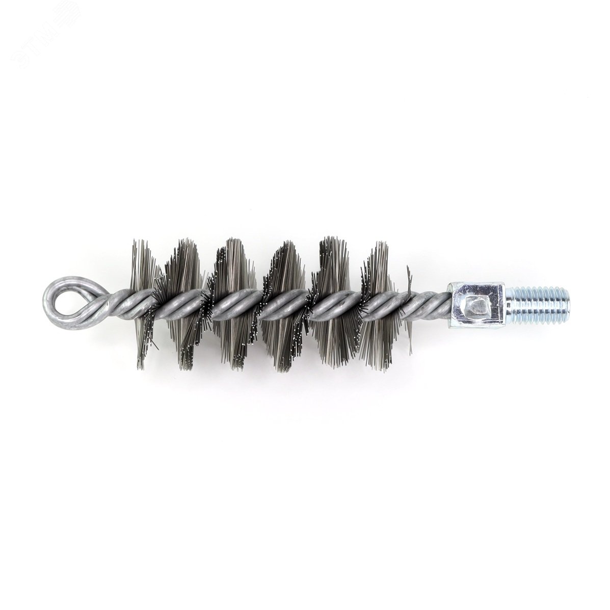 Изображение товара Щетка ерш Д40х95х160 сталь с резьбой М12 для очистки котлов и теплообменников