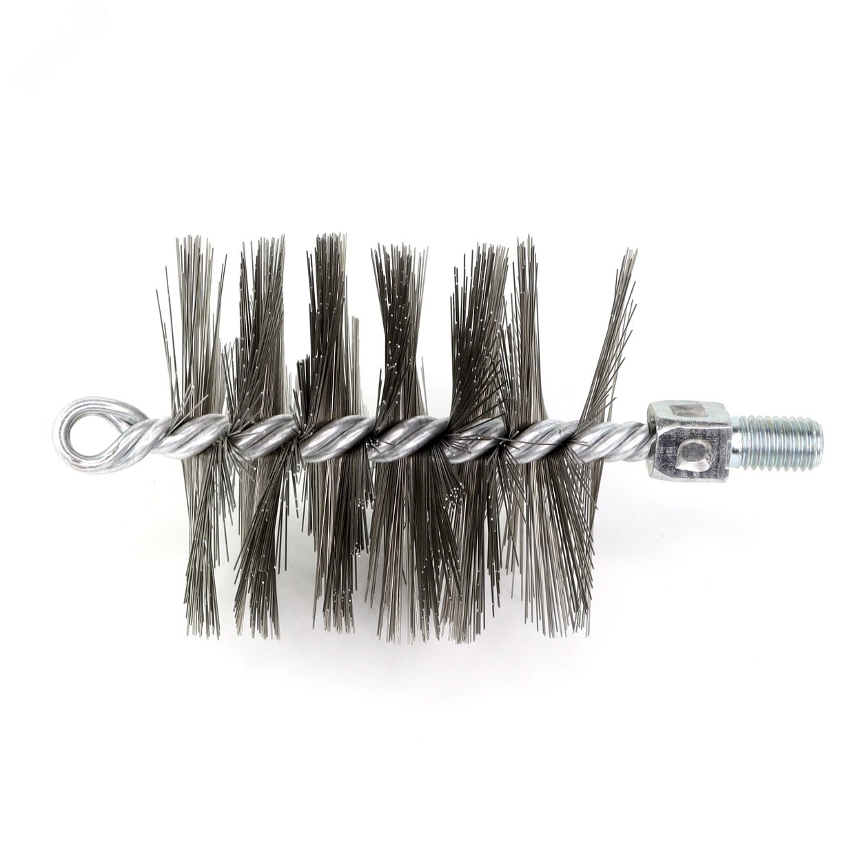 Изображение товара Щетка ерш Д85х95х160, сталь 0,35, М12 очистка котлов теплообменников дымоходов труб отверстий (шт)