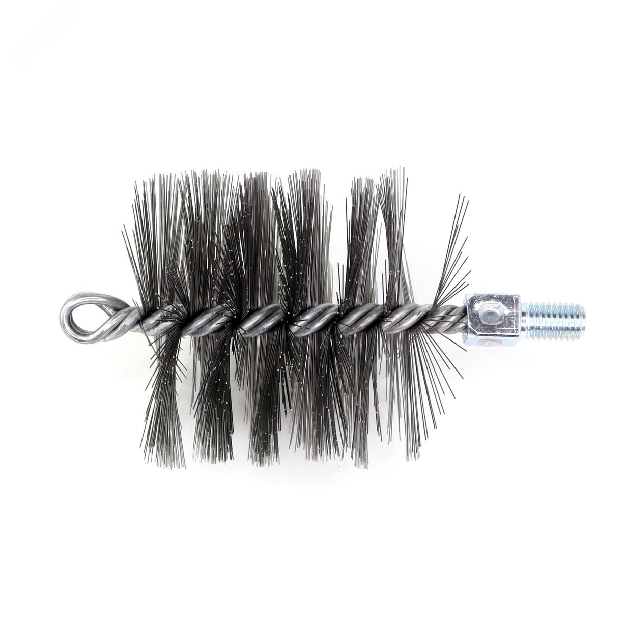Изображение товара Щетка ерш Д90х95х160, сталь 0,35, М12 очистка котлов теплообменников дымоходов труб отверстий (шт)