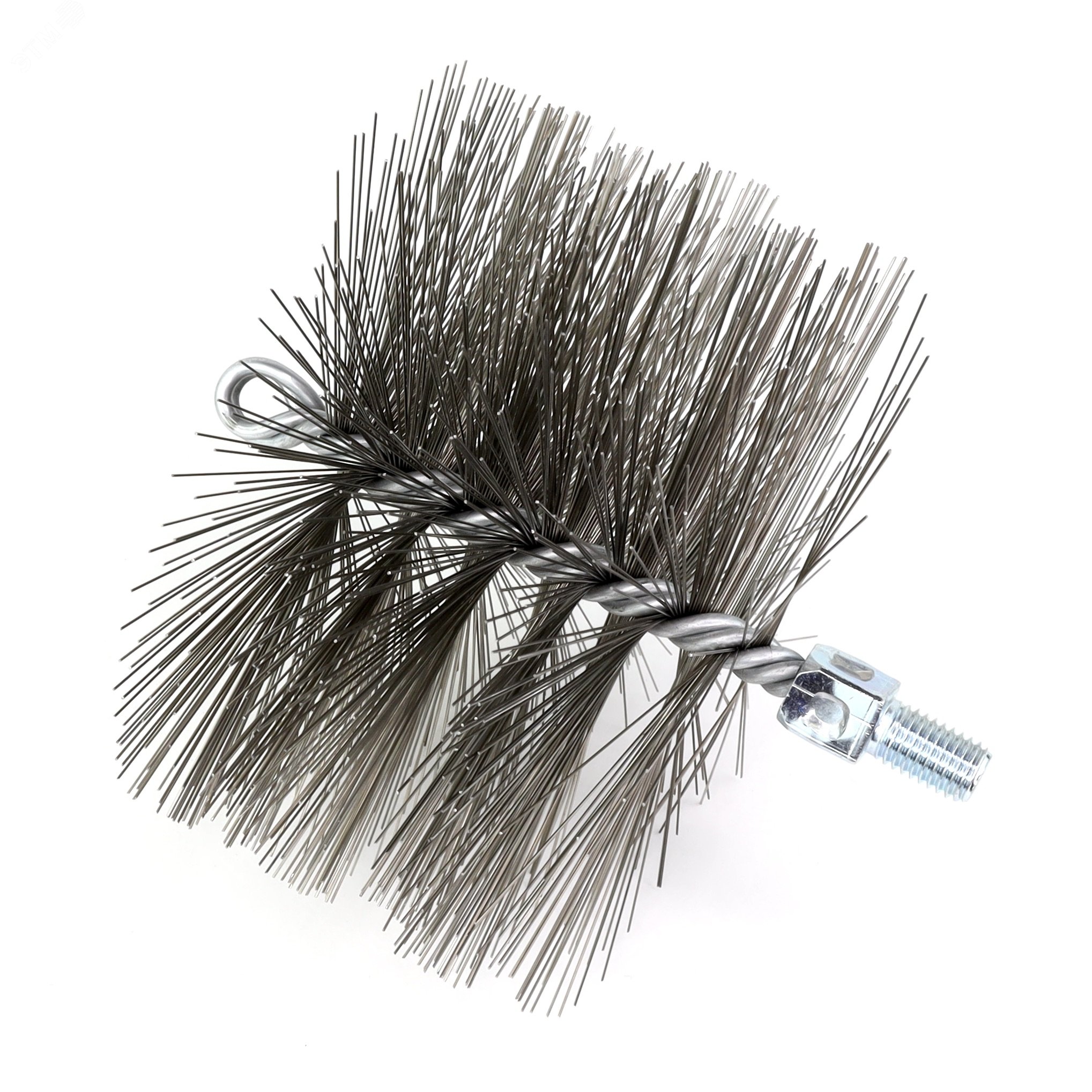 Изображение товара Щетка ерш Д150х95х160, сталь 0,50, М12 очистка котлов теплообменников дымоходов труб отверстий (шт)