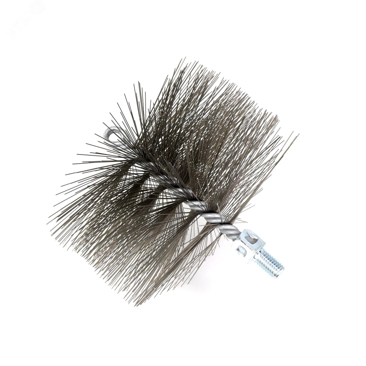 Изображение товара Щетка ерш Д160х95х160 из стали для очистки дымоходов и котлов М12