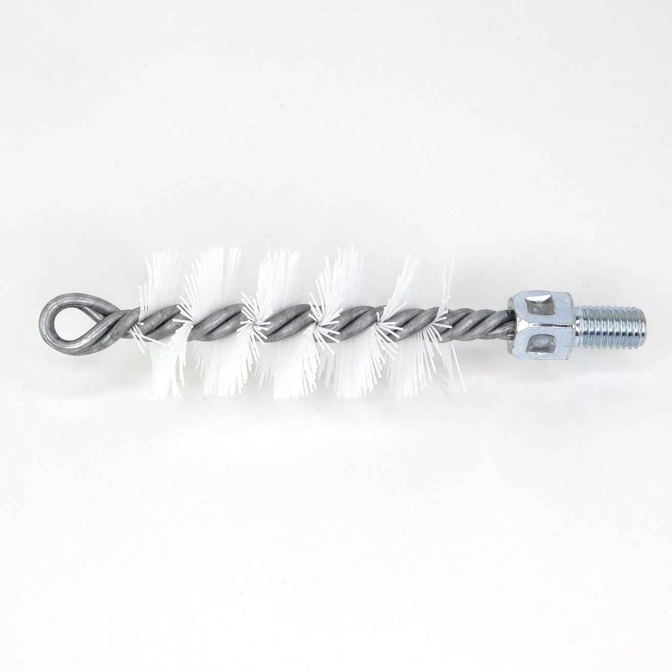 Изображение товара Щетка ерш диаметр 40 мм рабочая длина 95 мм М12 для очистки котлов труб трубок теплообменников