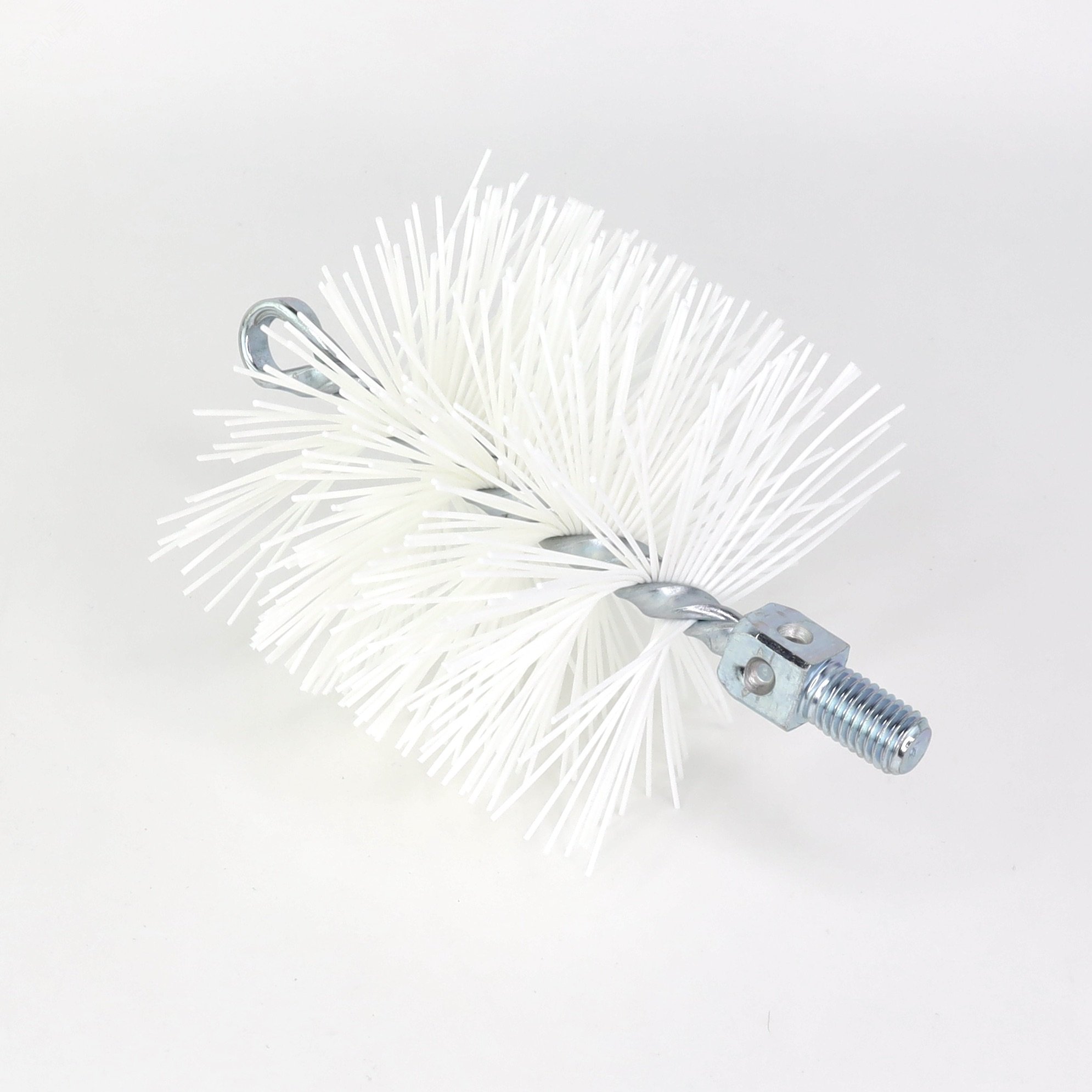 Изображение товара Щетка ерш Д100х95х160, нейлон 1,00, М12 очистка котлов теплообменников дымоходов труб отверстий (шт)