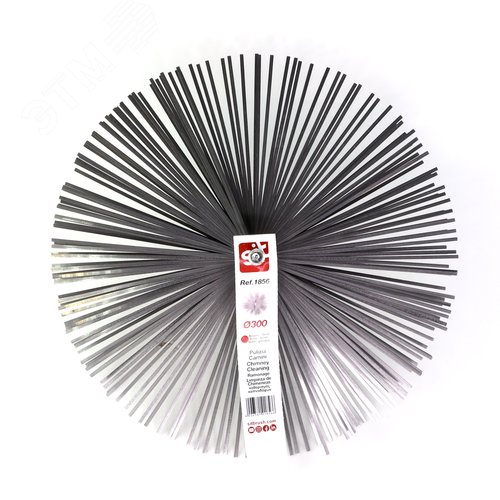 Изображение товара Щетка ерш д300x60x140, плоская сталь 3,00x0,40, м12 очистка котлов теплообменников дымоходов труб отверстий (шт)