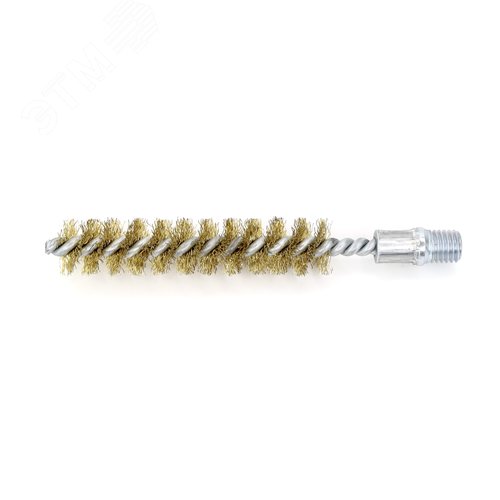 Изображение товара Щетка ерш д20x95x160 латунир-я сталь 0,30, посадка м12 резьба очистка котлов теплообменников дымоходов (шт)