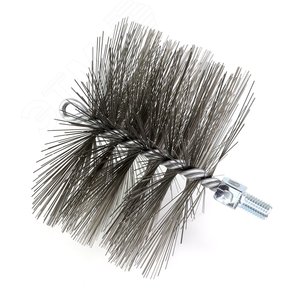 Изображение товара Щетка ерш Д150х95х160, сталь 0,50, М12 очистка котлов теплообменников дымоходов труб отверстий (шт)