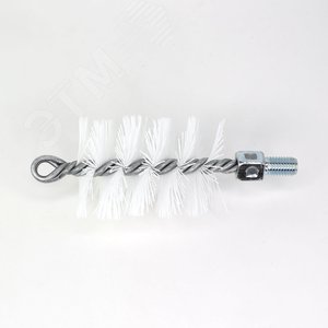 Изображение товара Щетка ёрш Д60х95х160 нейлон 0,60, посадка М12 резьба очистка котлов теплообменников дымоходов (шт)