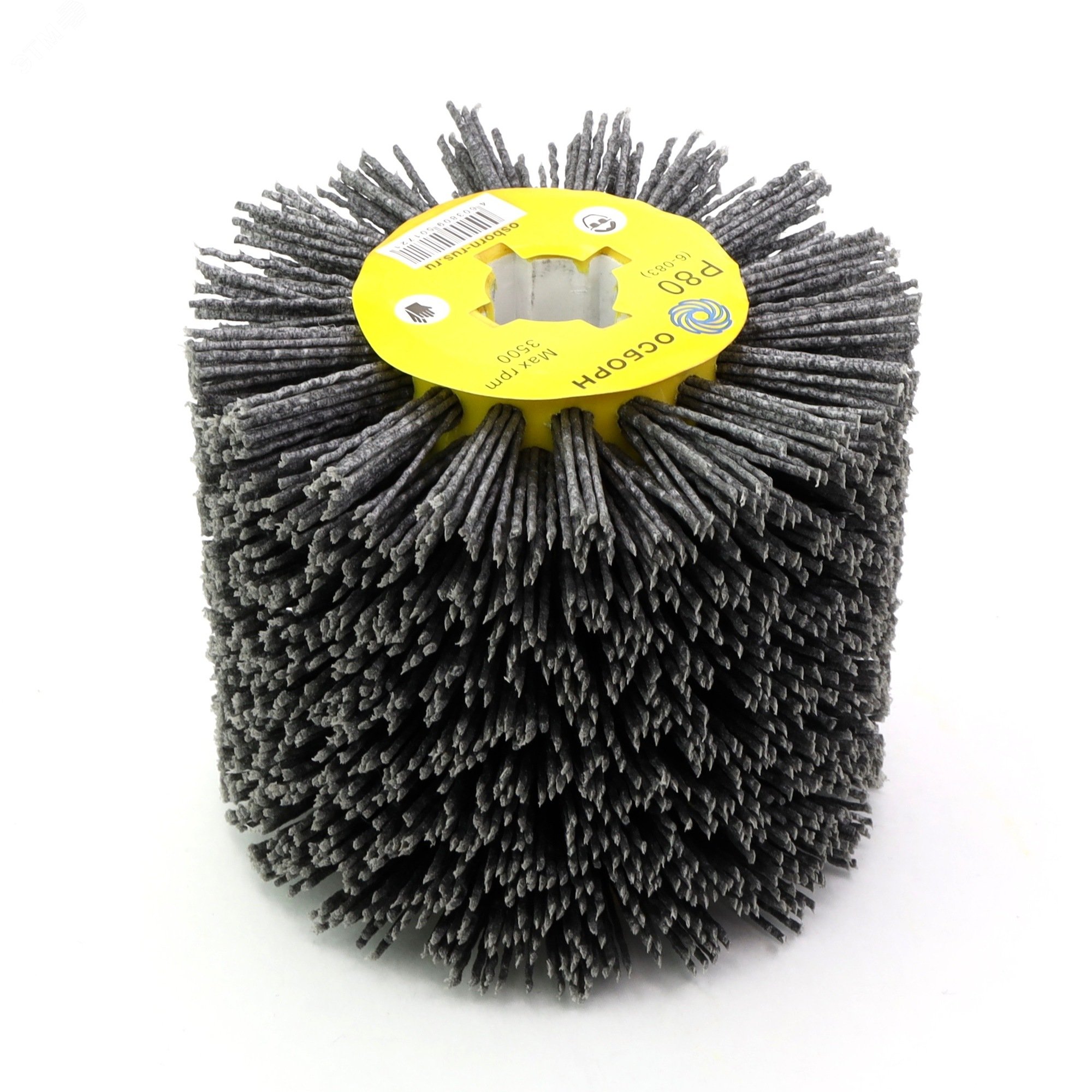 Изображение товара Щетка валик Д110x100x19 с ворсом из полимер-абразива P80 для шлифмашин