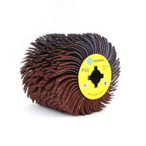 Изображение товара Валик Д110x100x19, абразивная ткань P60 по дереву для щеточных шлиф машин с валом Д19+4 (6-051) (шт)