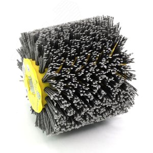 Изображение товара Щетка валик Д110x100x19, ворс полимер абразив P120 по дереву для щеточных шлиф машин с валом Д19+4 (6-084) (шт)