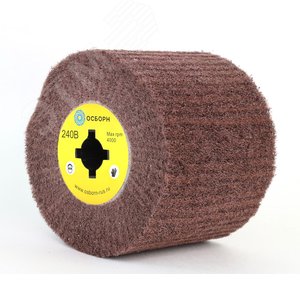 Изображение товара Валик Д120x100x19, нетканый материал с абразивом LP-240R по дереву для щеточных шлиф машин (6-063) (шт)