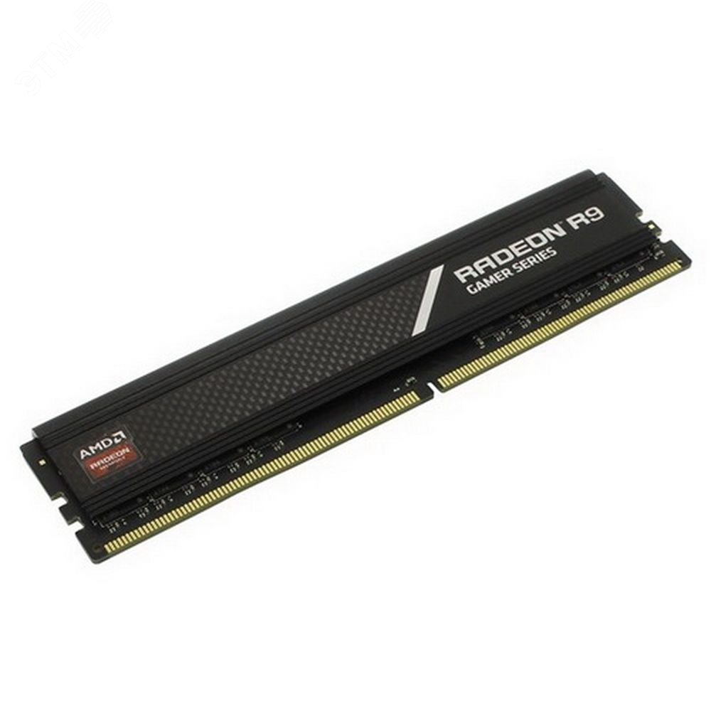 Изображение товара Модуль памяти 8 ГБ AMD Radeon R9 Gamers Series Black, DIMM DDR4 3200 МГц, 25600 Мб/с (шт)